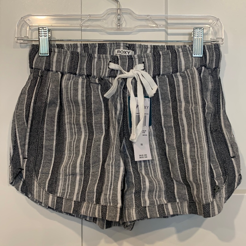 NWT XS Roxy Cotton-linen Beach Shorts